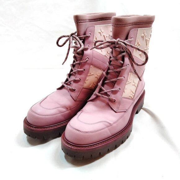 Louis Vuitton Boots Men Purple PVC 410-073025 - Picture 1 of 9
